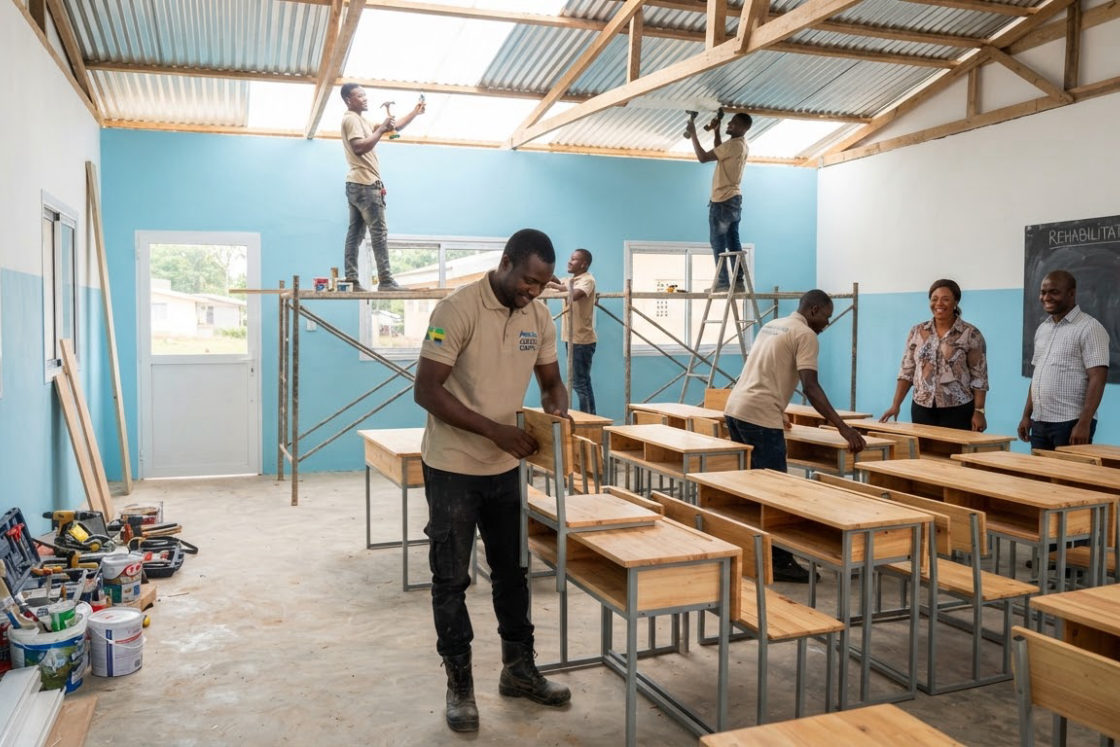 Renovation de trois salles de classe du batiment B